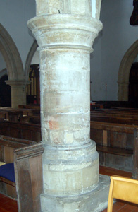 Column in the north arcade March 2011